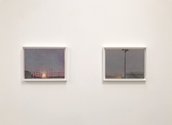 Gary McMillan: Scene 31, 2018, acrylic on board (framed),  30 x 40 cm; Scene 30, 2018, acrylic on board (framed), 30 x 40 cm 