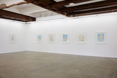 Installation of Vivian Lynn's 'Extricating Form 1969 - 1984', curated by Christina Barton, at Bowerbank Ninow, Auckland.
