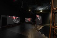 Installation view of Steve Carr: Chasing the Light 2018. 6-channel video installation. Commissioned by Christchurch Art Gallery Te Puna o Waiwhetū. Steve Carr is represented by Michael Lett, Auckland, and STATION, Melbourne