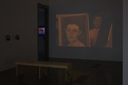 Installation of Tracey Moffatt's Night Cries (1989). In the distant room, Other (2009). Photo: Sam Hartnett