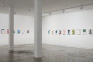 David Shrigley's Works on Paper, as installed at Two Rooms, Auckland. Photo: Sam Hartnett