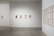 David Shrigley's Works on Paper, as installed at Two Rooms, Auckland. Photo: Sam Hartnett