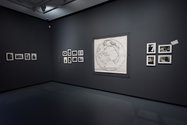 Phil Dadson's Map of the Earth (1974),  and Bryony dalefield's photographs of Dadson's Earth and Air ART (1974) and Earthworks (1971-72). Part of Groundswell: Avant-Garde Auckland 1971-79 at Auckland Art Gallery Toi o Tamaki.