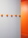 PᾹNiA!, Plastic Orange Band, 2019, 16 fake plastic oranges with fixings, overall dimensions variable. Photo: Sam Hartnett