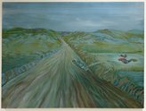 Tim Croucher, Waihou Park-up. 2019. Oil on canvas. 1800 mm x 1650 mm   