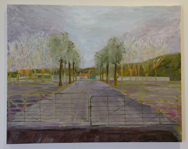 Tim Croucher, Winter, Meremere Dragway. 2019. Oil on canvas. 1000 mm x 750 mm