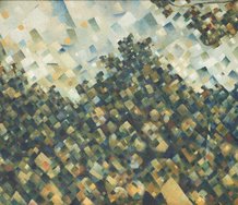 Colin McCahon, Titirangi, 1956-1957, Auckland Art Gallery Toi o Tāmaki, gift of the Ministry of Foreign Affairs and Trade, Wellington, 2002. Courtesy of the Colin McCahon Research and Publication Trust.