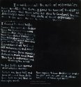 Colin McCahon, I considered all the acts of oppression, 1980-1982, acrylic on unstretched canvas, Jennifer B Gibbs Trust, Auckland. Courtesy of the Colin McCahon Research and Publication Trust.