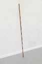 Eleannor Cooper, Bo (fighting staff for working among rāpoka sea lion colonies), 2020 hand-planed and carved hardwood, acrylic, epoxy resin inlay, made to the dimensions of an Okinawan karate bo staff, 1800 x 40 x 40 mm approx. 