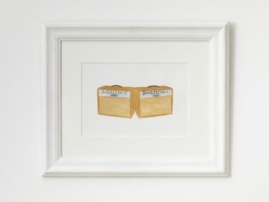 Michael Morley, Studies for a Revolution (ATB Combo Brown), 2006, watercolour on paper, artist frame, 355 x 435 mm