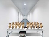 Reiner Riedler, Myoelectric controlled hand prostheses on a test station, Otto Bock Healthcare Products GmbH, Vienna, Austria, from the series WILL, 2013