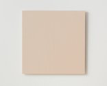 Simon Morris, Colour light (pink), 2020, acrylic paint, jute, wood, light, 500 x 500 mm. Photo: Sam Hartnett