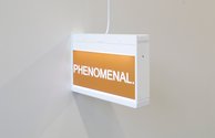 Elisabeth Pointon, PHENOMENAL., 2020, illuminated LED sign, 360 x 230 x 70 mm