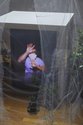 Nicolas Molé, Mariana Molteni, Richard Digoue & Simane Wenethem, Insulatus, 2020, multi-meida installation with weaving, HD video, plants. Photo by Sam Hartnett