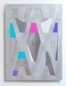 Julian McKinnon, Collider, 2020, aluminium, resin, acrylic paint, 800 x 600 mm