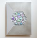 Julian McKinnon, Geode III, 2020, aluminium, resin, acrylic paint,  400 x 300 mm