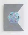 Julian McKinnon, Geode IV, 2020, aluminium, resin, acrylic paint,  400 x 300 mm