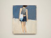 Gideon Rubin, White Tote, 2020, oil on linen, 30.5 x 25.5 cm