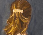 Gideon Rubin, Hair Clip, 2020, detail, oil on linen, 50.5 x 50 cm