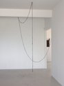 Isabella Loudon, Fragmentation, 2021, concrete, pigment, twine and nails, variable, multi-room scale.