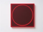 Kāryn Taylor, Circle in Red, 2021, cast acrylic, ed. of 3, 400 mm x 400 mm