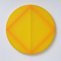 Kāryn Taylor, Electric Diamond Yellow Circle, 2021, cast acrylic, ed. of 1 & 1 AP, 700 x 700 mm