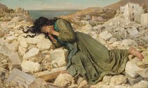 Sophie Gengembre Anderson, After the Earhquake, 1884, oil on canvas, Collection of Auckland Art Gallery Toi o Tamaki.