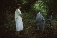 Still from Yuki Iiyama's Moomin Family goes on a picnic to see Kannon, 2014, single channel video, sound, 21mins 21 secs. courtesy of the artist & WAITINGROOM, Japan