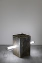 Bill Culbert, Blackball to Roa, 1978, kerosene tin, fluorescent tube. Installation photography by Jennifer French. [I think this is a joke about the old kerosene lamp with a wick you used to take camping--Ed.]