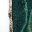 Teelah George, Green Velvet Case for Unknowable Objects, 2021, detail, thread, linen and bronze, 116.5 x 104 x 5