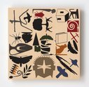 Richard Killeen, Multiplicity (8721), 2022, ink jet on plywood, Bona Mega Matt varnish, 350 x 350 mm