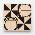 Richard Killeen, Repetition Ladybird Triangle (8674), 2022, ink jet on plywood, Bona Mega Matt varnish, 350 x 350 mm