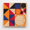 Richard Killeen, Repetition Ladybird Triangle (8707), 2021, ink jet on plywood, Bona Mega Matt varnish, 350 x 350 mm