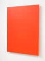 Noel Ivanoff, Digit Painting--light red over orange, 2022, oil on plywood panel, 740 x 560 mm. Photo: Sam Hartnett