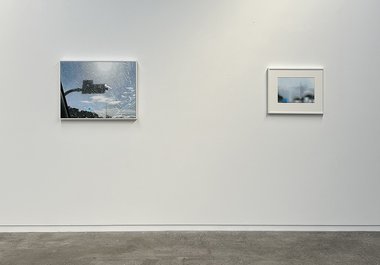 Gary McMillan: Scene 52, 2022, acrylic on linen, 65.5 x 86.5 cm; Scene 49, 2021, acrylic on Bristol Board, 51.5 x 62.8 cm
