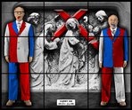 Gilbert & George, CARRY ON, 2008, mixed media, 190.5 x 226.5 cm, courtesy of the Artist & Thaddaeus Ropac   