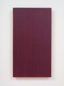 Noel Ivanoff, Digit Painting--purple over mid red, 2022, oil on plywood panel, 700 x 390 mm. Photo: Sam Hartnett