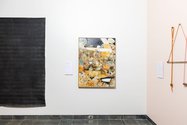 In centre, Scott McFarlane, Figurative Real Estate, oil on canvas, 1218 x 912 mm. 