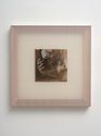 John Ward Knox, No title (i), 2022, oil and calico and silk, 500 x 500 mm