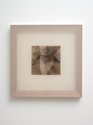 John Ward Knox, No title (v), 2022, oil and calico and silk, 500 x 500 mm