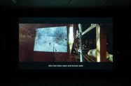 Installation view at Artspace Aotearoa, of Ukrit Sa-nguanhai, Trip After, digital video, sound, 10.14 minutes
