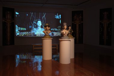 Xi Li, The Transcendence Labyrinth of Idols, 2022 (installation view), photo by Sam Hartnett