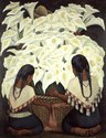 Diego Rivera, Calla Lilly Vendor, 1943, oil on Masonite, 150 x 120 cm. The Jacques and Natasha Gelman Collection of 20th Century Mexican Art and the Vergel Foundation. Photo credit: Gerardo Suter