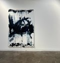 Koen Delaere, Landscape Tantrums/Spirit Flares, 2022, pigments, ink, oil, paint medium and acrylic medium on linen, 250 x 175 cm