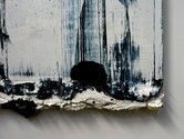 Koen Delaere, Landscape Tantrums/Spirit Flares, 2022, detail, pigments, ink, oil, paint medium and acrylic medium on linen, 250 x 175 cm