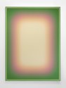 Jonny Niesche, Bottega sunset (Silver sfumato), 2023, brass, aluminium and voile, 235 x 175 x 3.50 cm