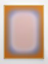 Jonny Niesche, Tangerine light bloom (Silver sfumato), 2023, brass, aluminium and voile, 235 x 175 x 3.50 cm