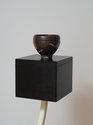 Denis O'Connor, The Bowl that Waited, 1982, detail, painted wood, Japanese Cedar box, ebonised, Argillite stone, soda fired copper infused porcelain, 215 x 240 x 1385 mm. Photo: Sam Hartnett, courtesy of Two Rooms