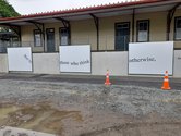 Ardit Hoxha, lost dream[s], Te Tuhi billboard installation at Parnell Station. Photo: John Hurrell