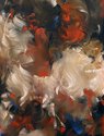 Erin Lawlor, Bacchanal (Evening), 2023, detail, oil on canvas, 200 X 400 cm